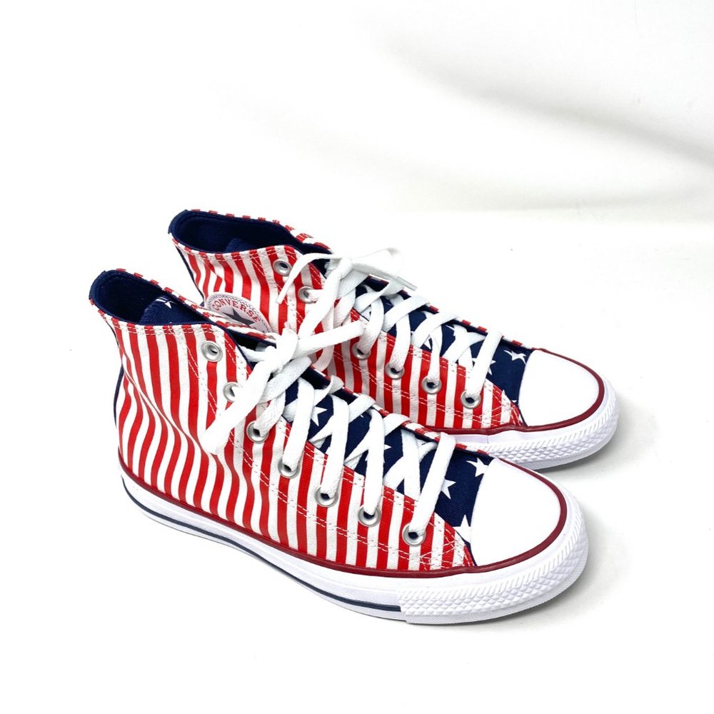 💖MEGA SALE💖CONVERSE 170813F Women CTAS High Red White STARS STRIPES  Sneaker - Picture 3 of 9